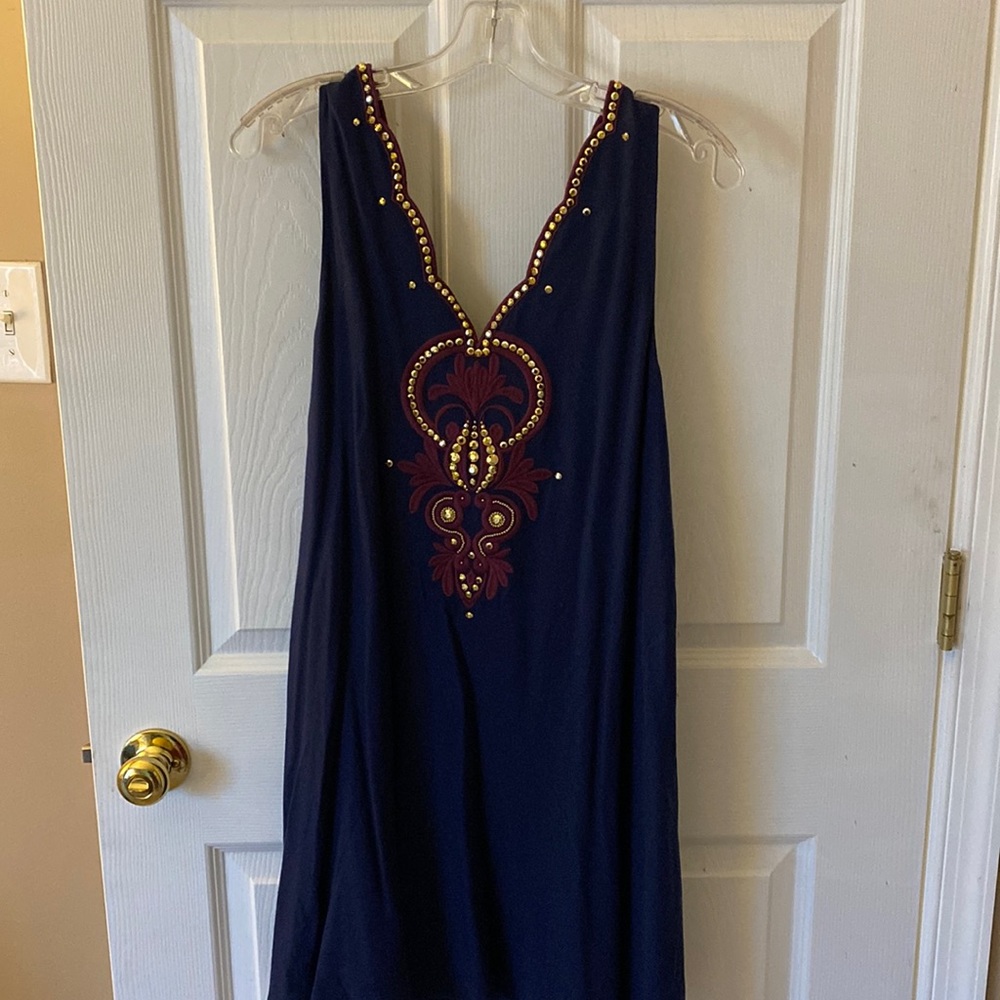 Navy and Gold Lilly Pulitzer dress